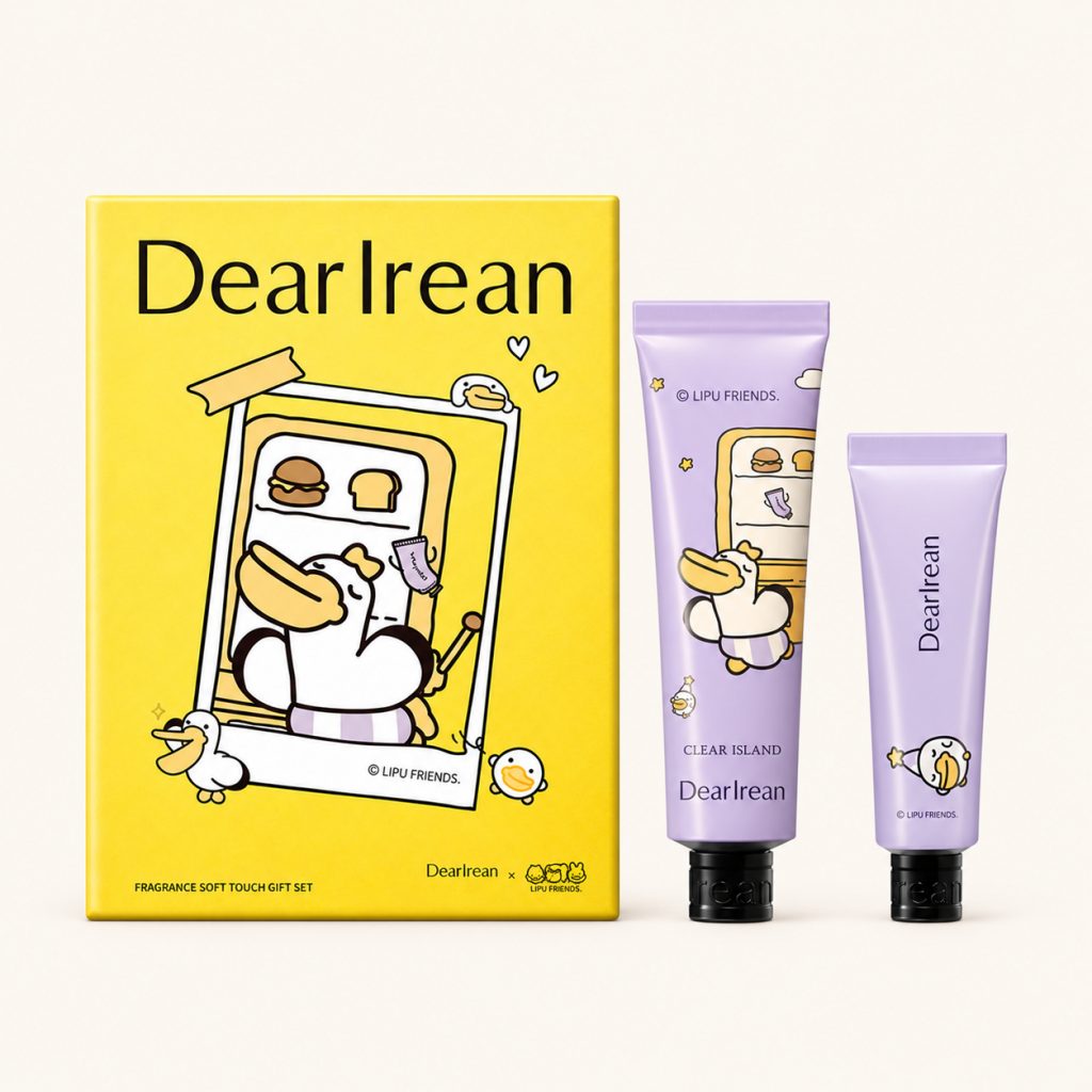 Clear Island × LIPU FRIENDS Hand Cream Gift Set · 35ml +12ml
