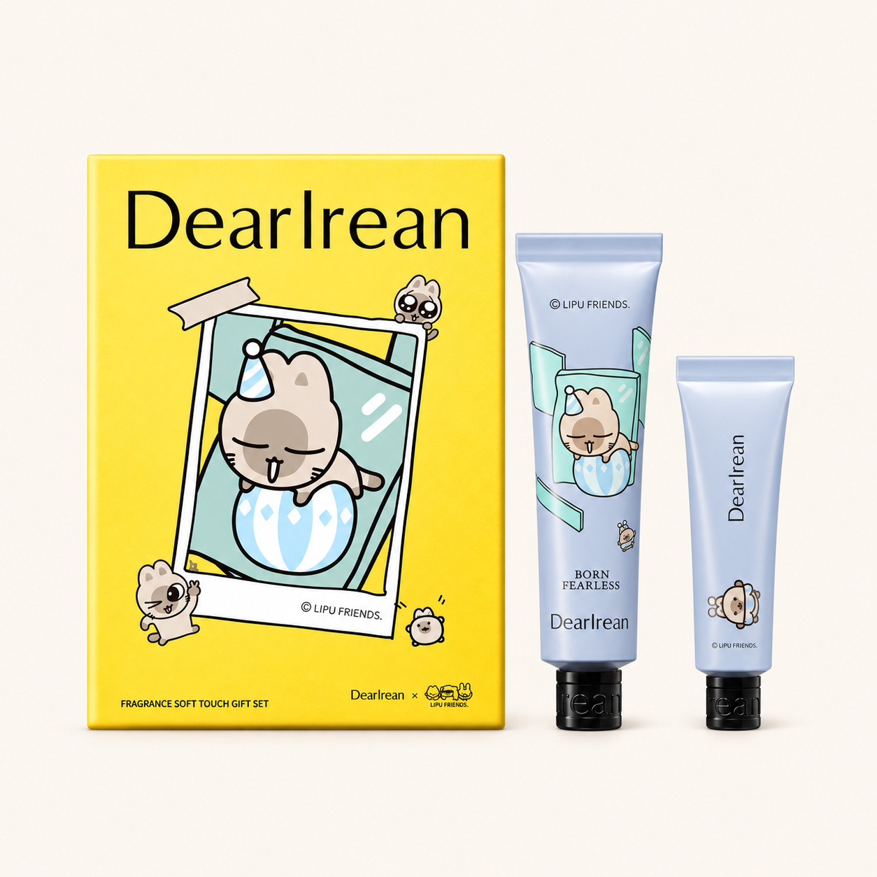 Born Fearless × LIPU FRIENDS Hand Cream Gift Set · 35ml +12ml