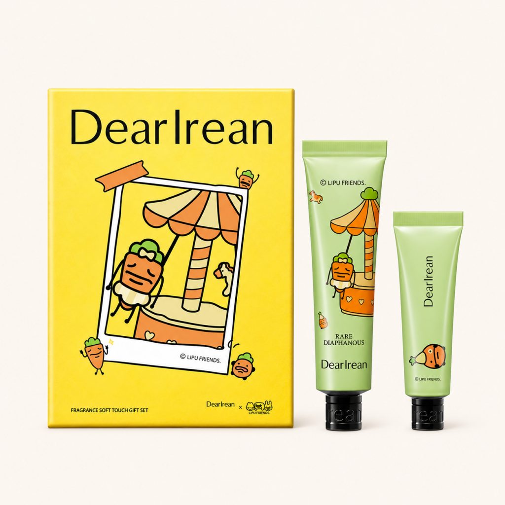 Rare Diaphanous × LIPU FRIENDS Hand Cream Gift Set · 35ml +12ml